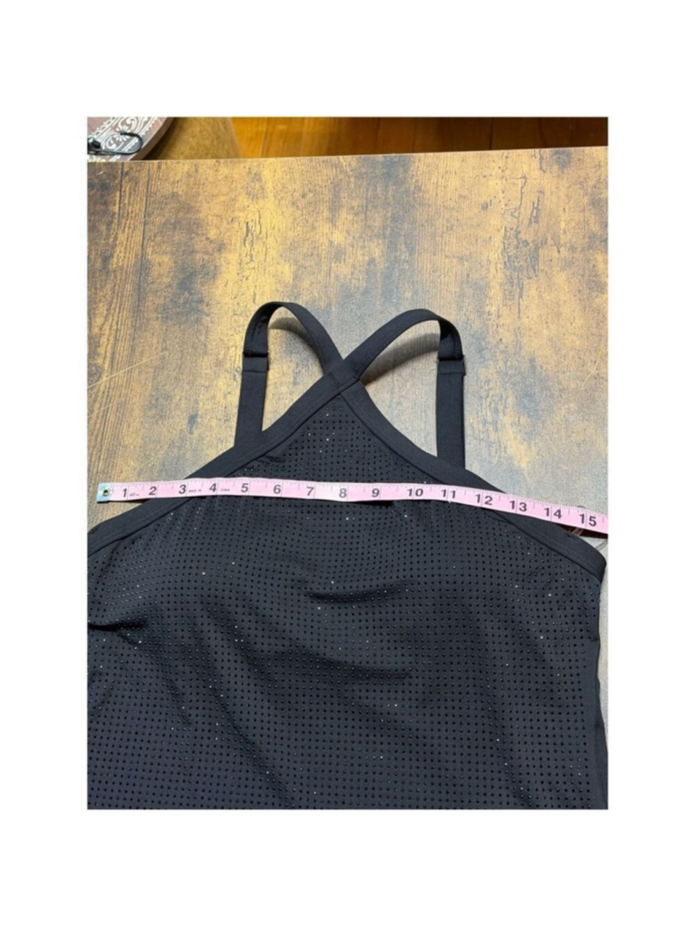 ✨ Michael Michael Kors Black Studded Tankini Swim Top Size M NWT Luxe Swimwear ✨ - Picture 12 of 13